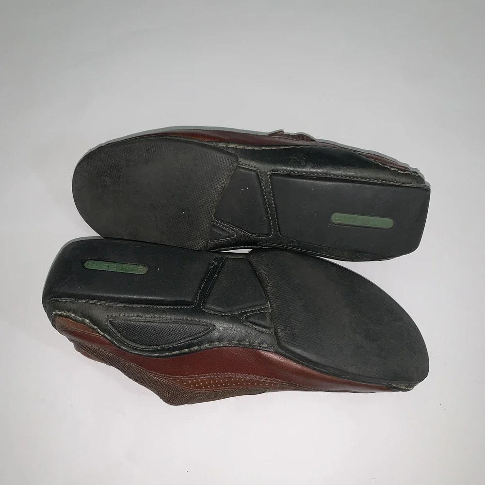 Cole Haan Shoes Mens 11 Brown Driving Moc Leather Slip On Loafers 161CD7469